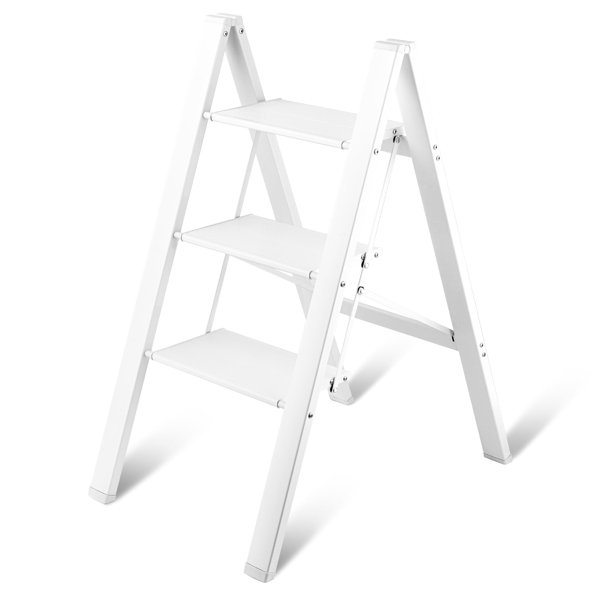 WFX Utility™ 3 Step Aluminum Lightweight Folding Small Step Ladder Wayfair Canada